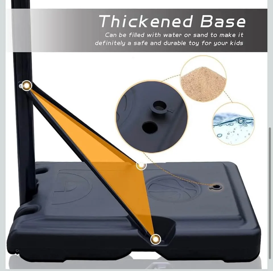 Touch Fish Kids Height-Adjustable Basketball Hoop image indicator(5)