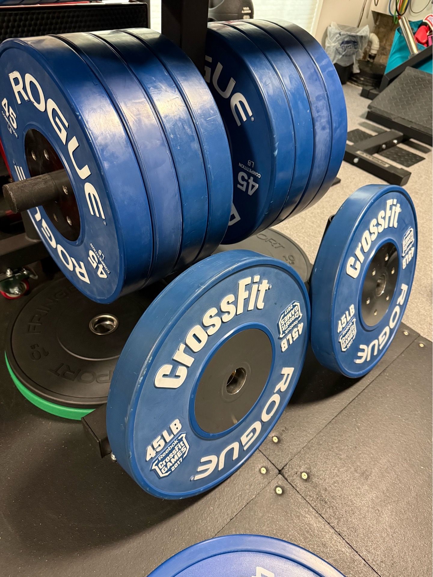Rogue Fitness calibrated competition training Olympic bumper pla - photo 4