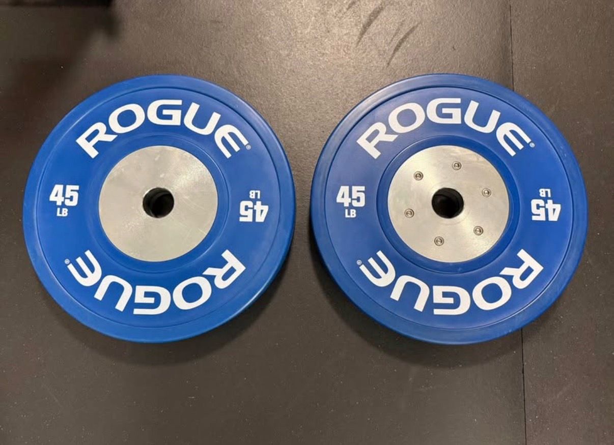Rogue Fitness calibrated competition training Olympic bumper pla - photo 5