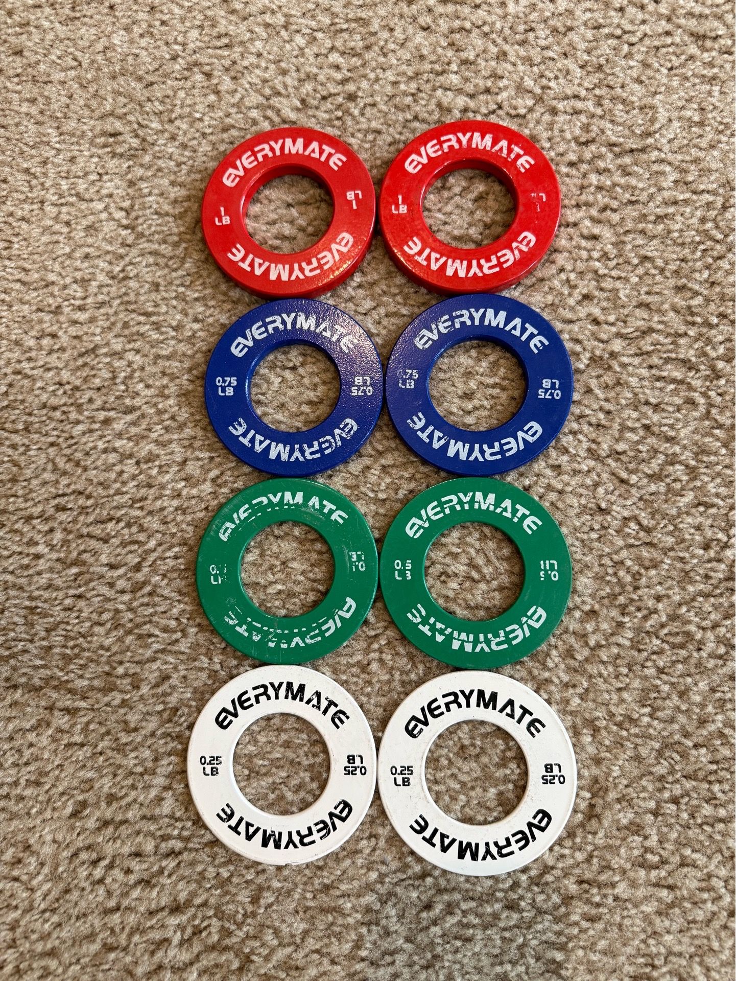 Full fractional Olympic weight plate set