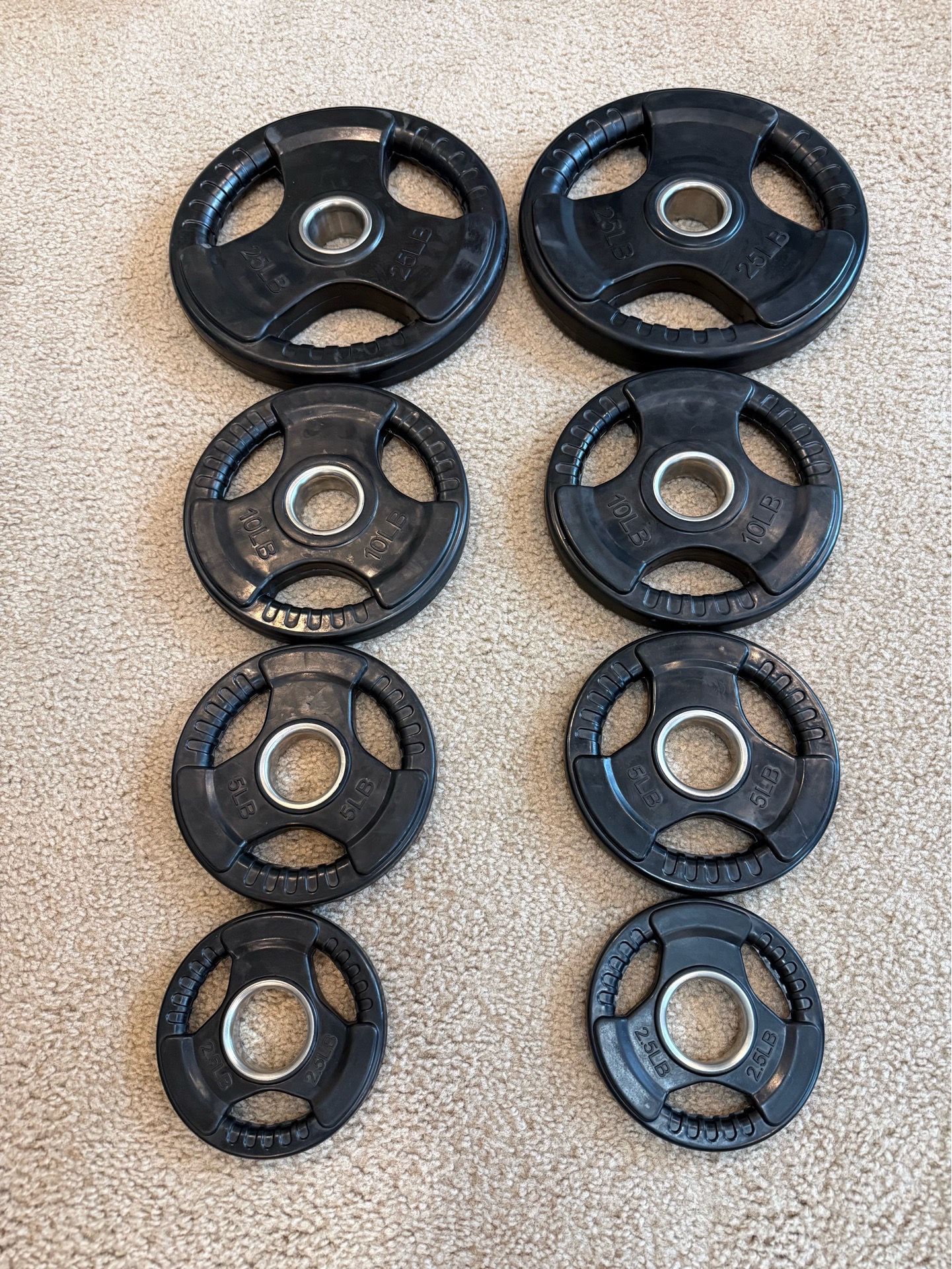 Olympic rubber urethane bumper Weight Plate Set