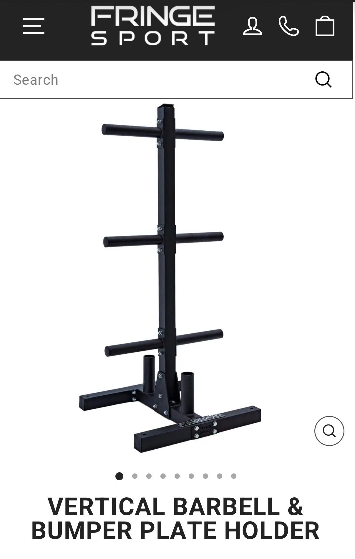 Fringe Sport Olympic Weight Plate & Barbell Storage Tree - photo 2