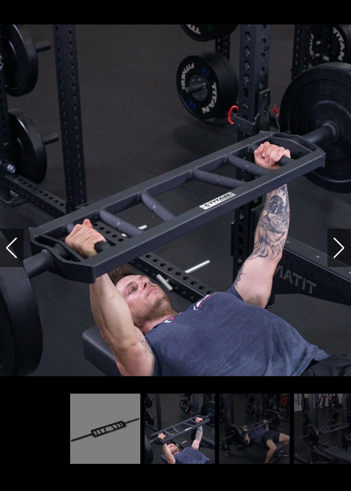 Titan Fitness Swiss Multi Grip Olympic Barbell - photo 3