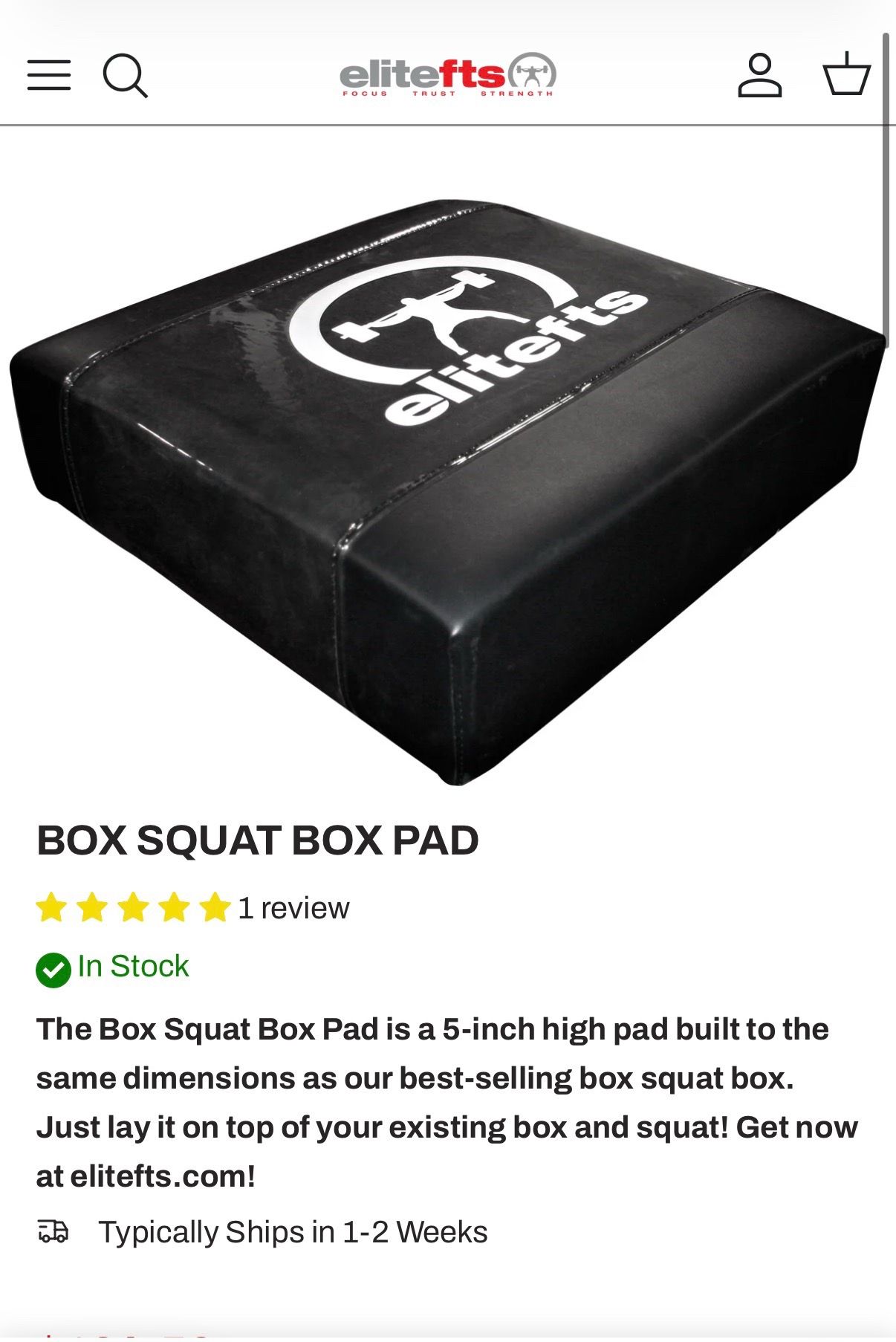 EliteFTS Box Squat Box Pad - photo 2