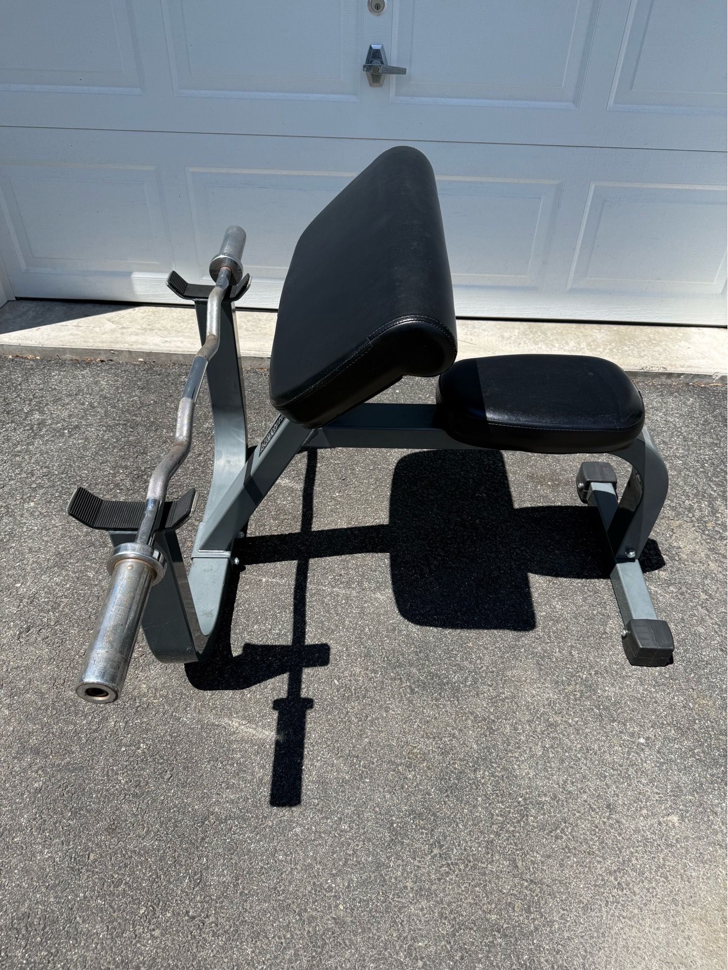 Hudson Steel commercial gym preacher curl bench with Olympic eas - photo 5