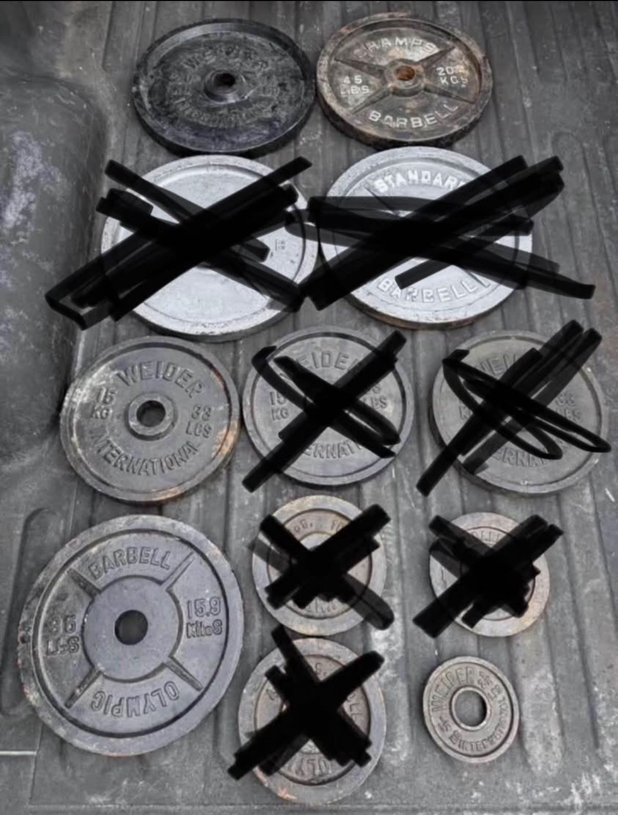Single Dumbbells And Weight Plates ($1 A Pound) - photo 2