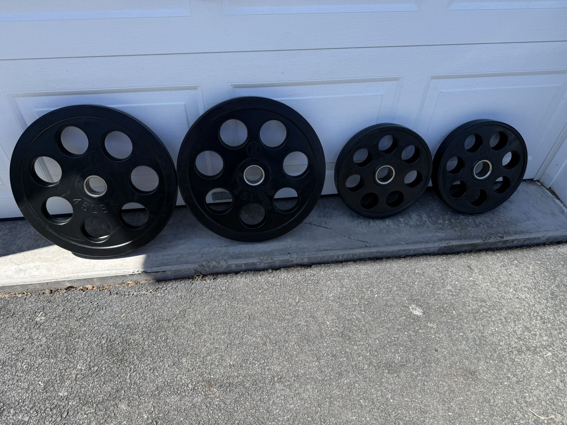 Hudson Steel Revolver Urethane Rubber Bumper Olympic Plates