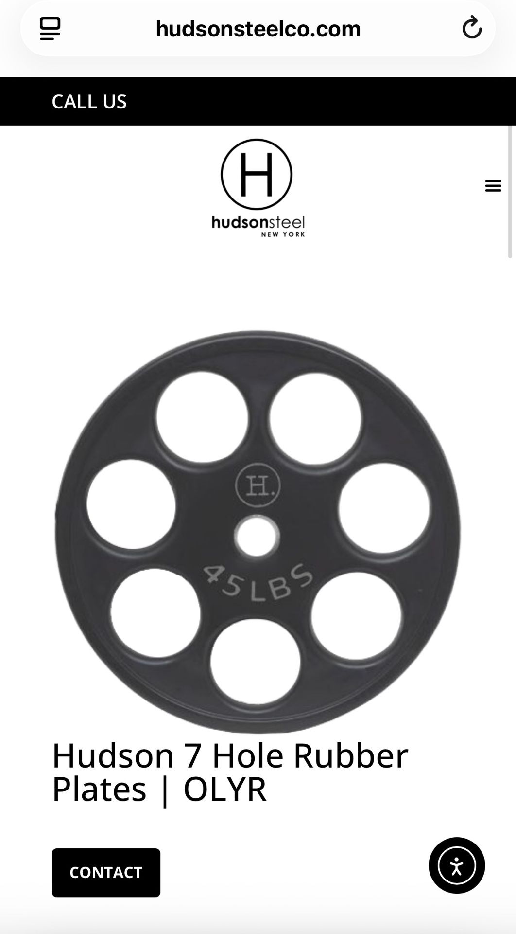 Hudson Steel Revolver Urethane Rubber Bumper Olympic Plates - photo 4