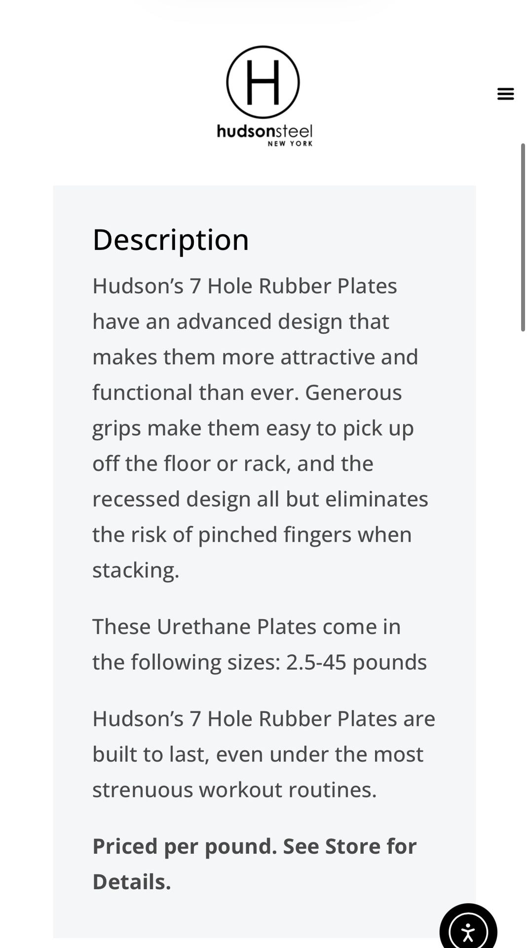 Hudson Steel Revolver Urethane Rubber Bumper Olympic Plates - photo 5