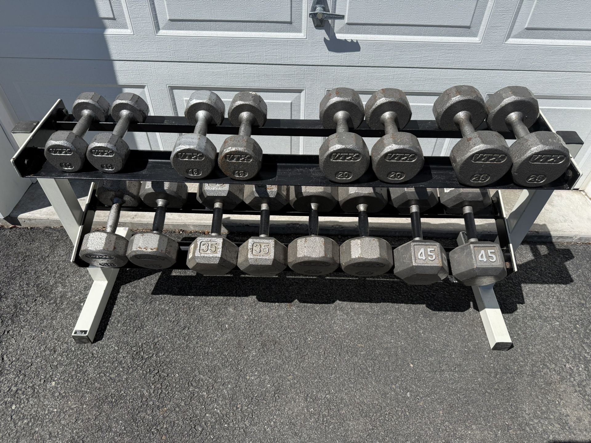 Dumbbells, Kettlebells, and Racks