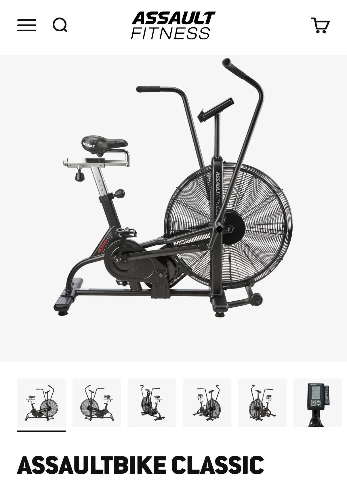 Assault Fitness Air/ Fan Assault Bike - photo 2