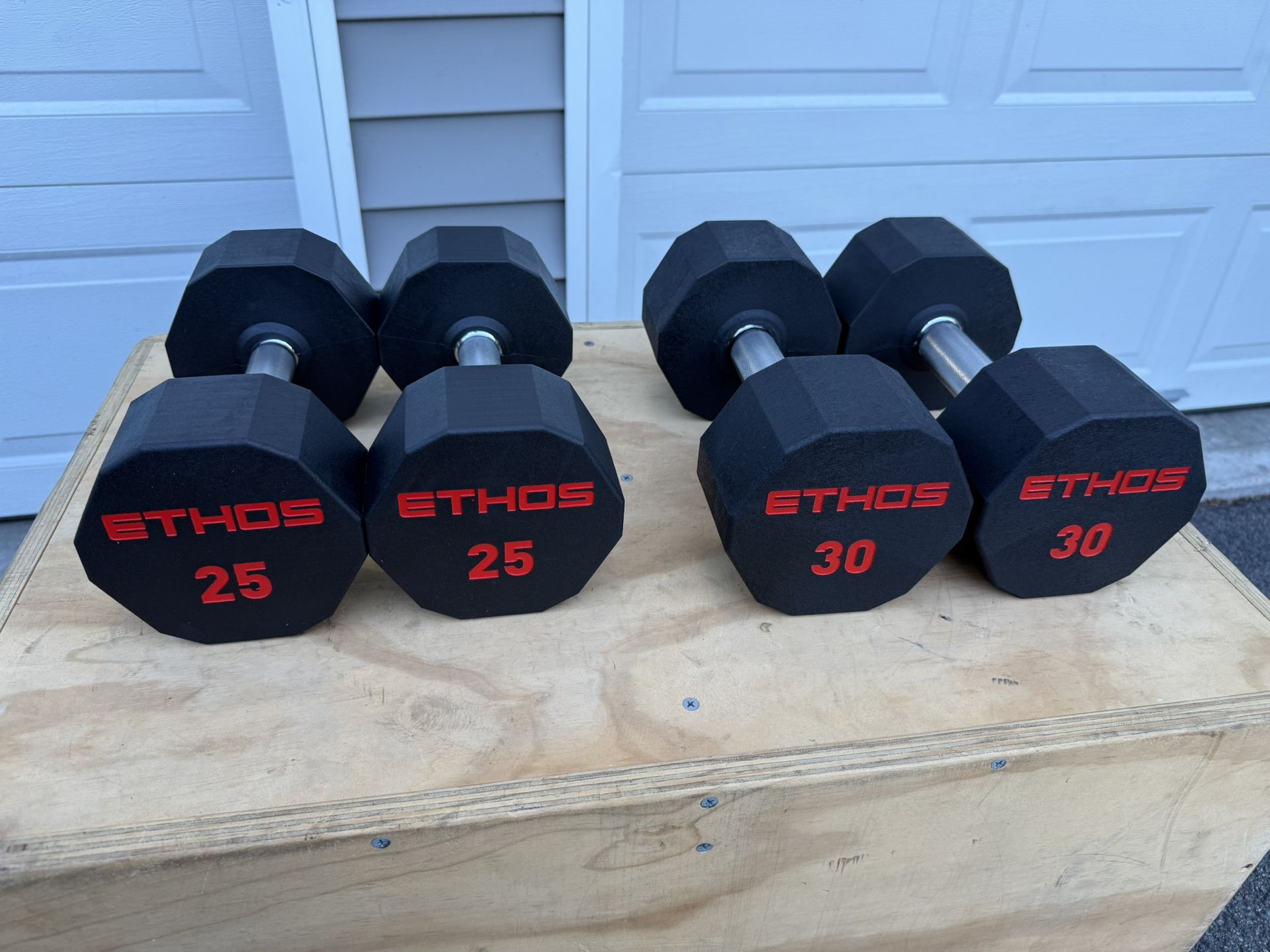 Brand New Ethos Rubber Dumbbells