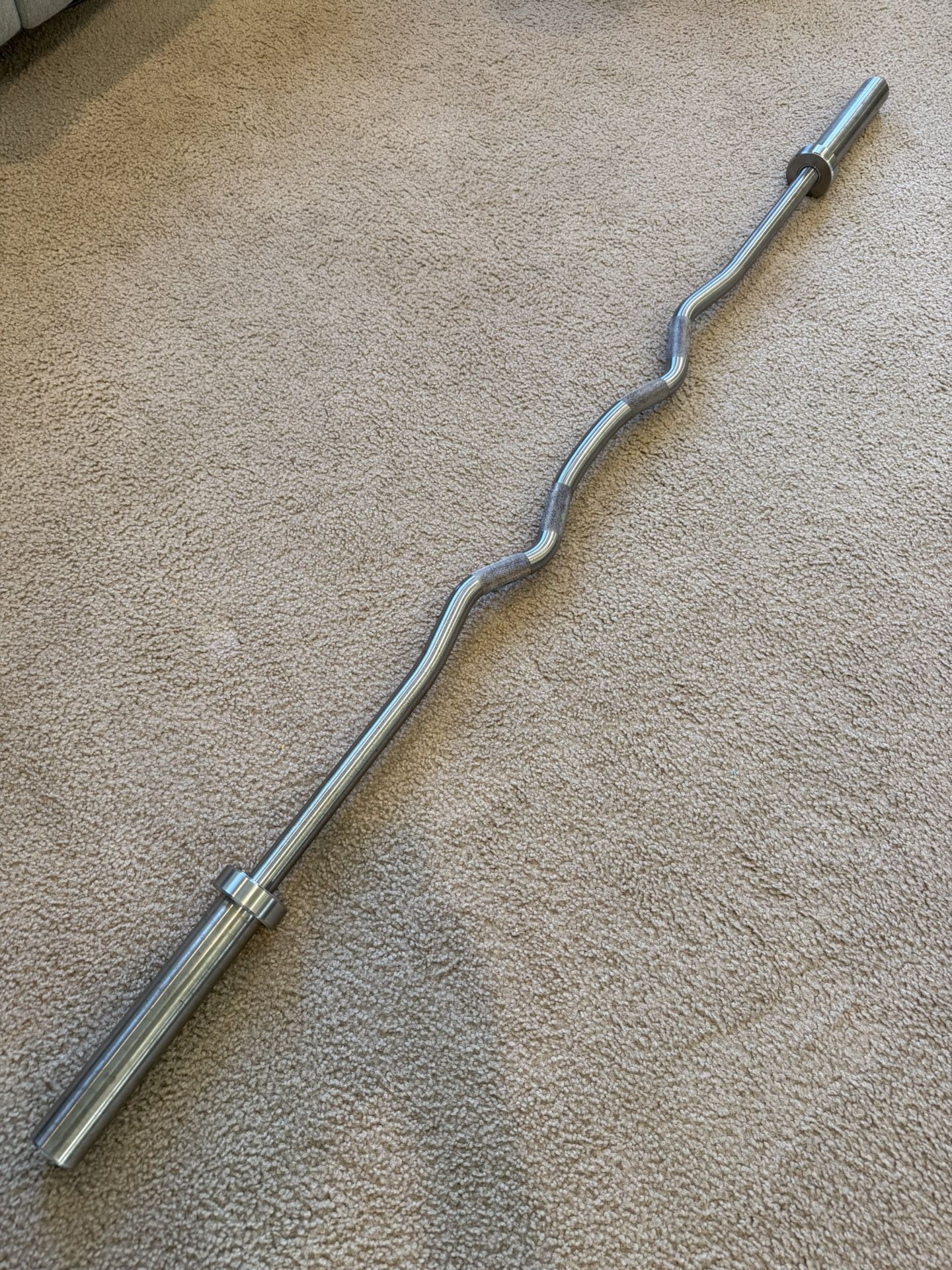 Rep Fitness Stainless Steel Rackable Ez Curl Olympic Barbell