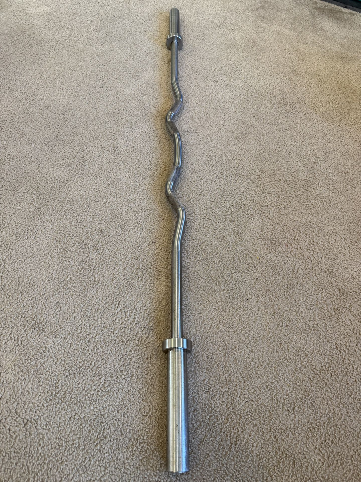 Rep Fitness Stainless Steel Rackable Ez Curl Olympic Barbell - photo 4