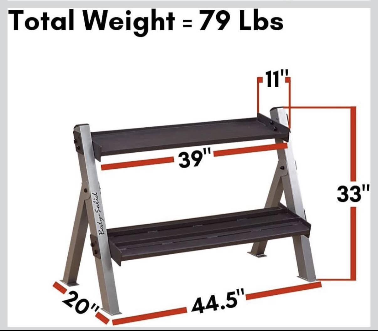 Body Solid Dumbbell And Kettlebell Storage Rack - photo 4