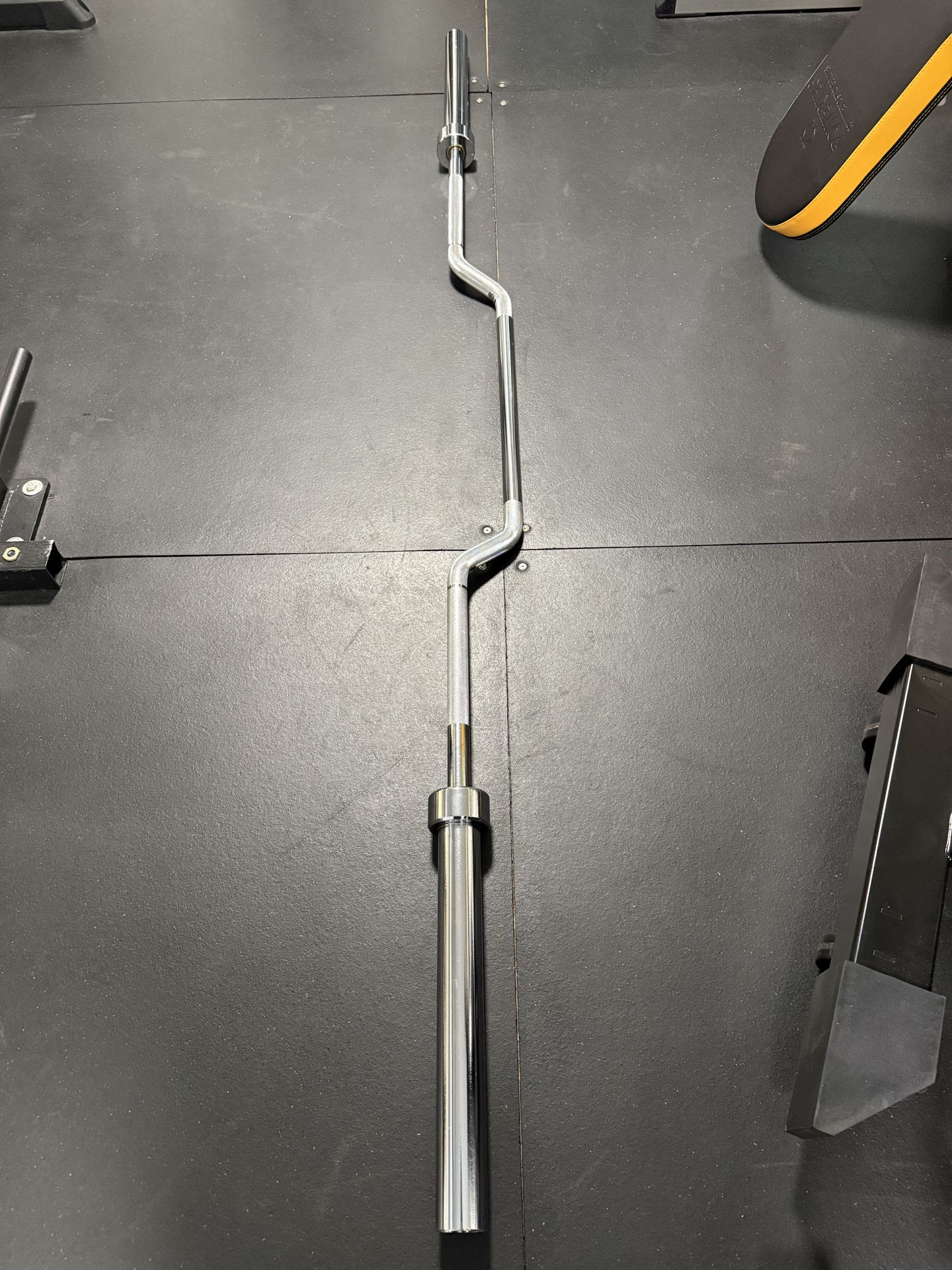 Titan Fitness Cambered Bench Press & Seal Row Olympic Barbell
