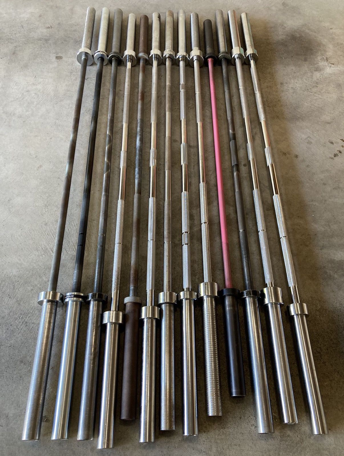 Standard generic Olympic barbells