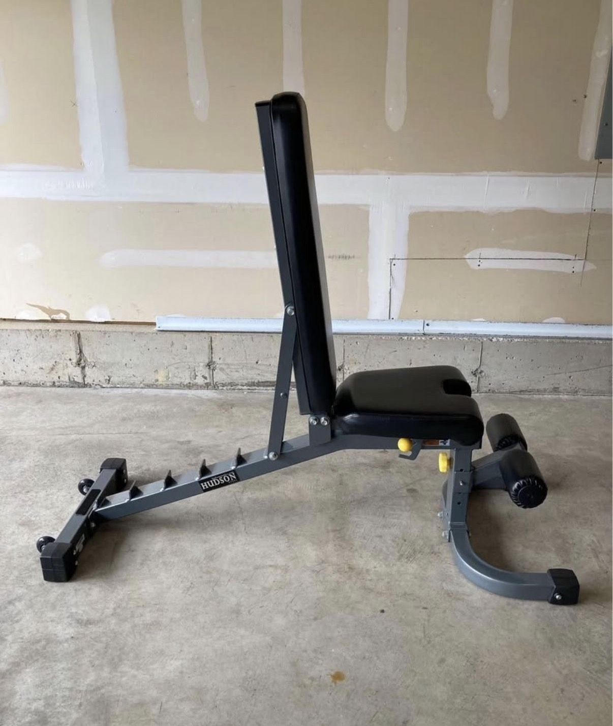 Hudson Steel commercial adjustable gym weight bench FID with whe - photo 4