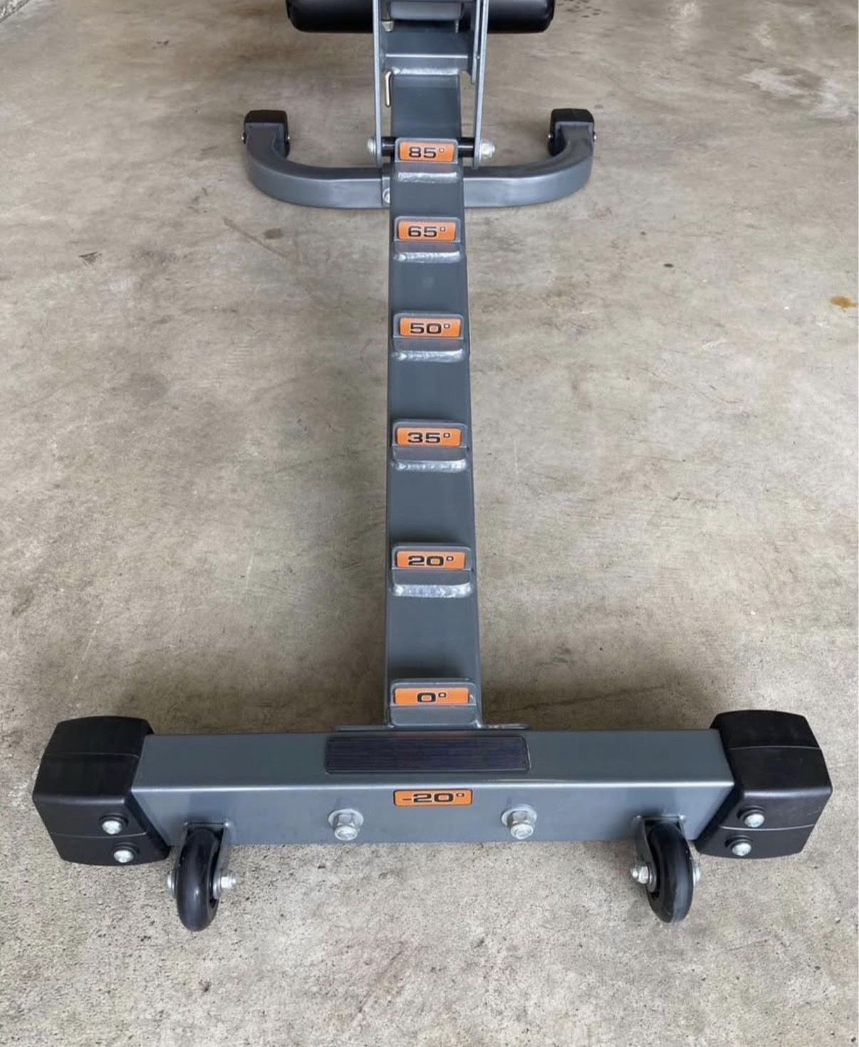 Hudson Steel commercial adjustable gym weight bench FID with whe - photo 5