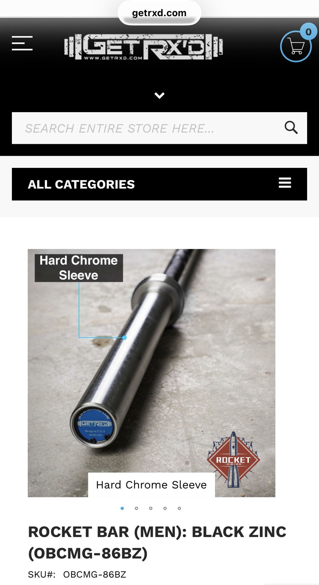 Get RXd CrossFit Olympic Weightlifting Barbell - photo 3