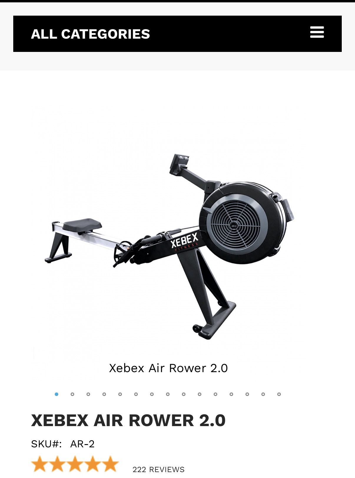 Xebex Air Rower 2.0 CrossFit Gym Equipment - photo 2