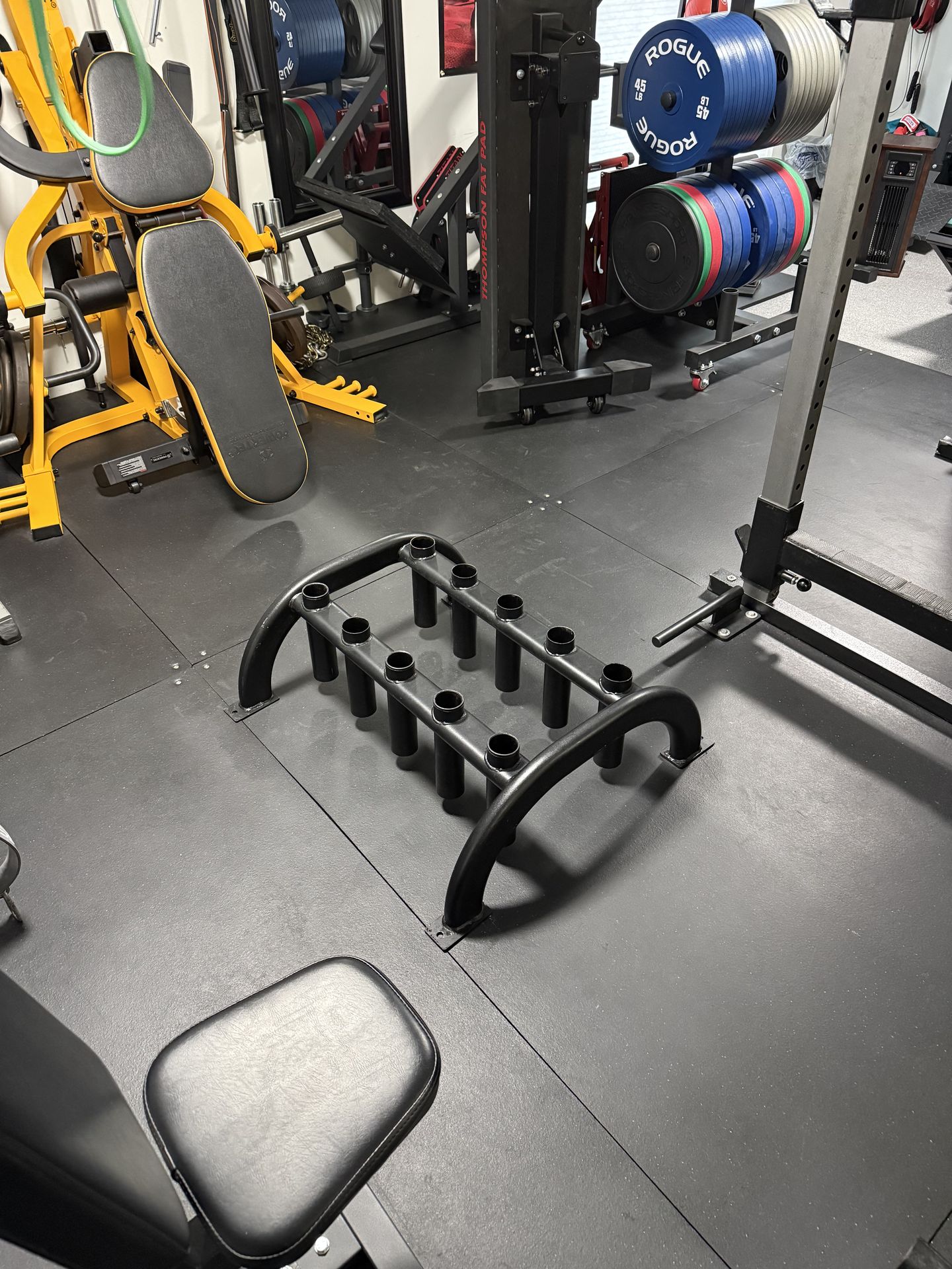 10 Olympic Barbell and Specialty Bar Storage Holder