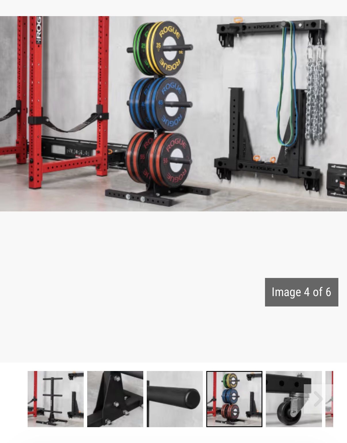 Rogue Fitness vertical Olympic weight plate storage tree - photo 3