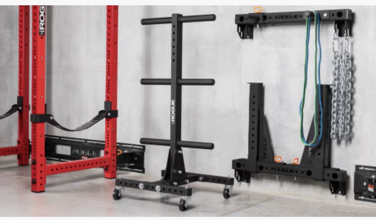 Rogue Fitness vertical Olympic weight plate storage tree - photo 4
