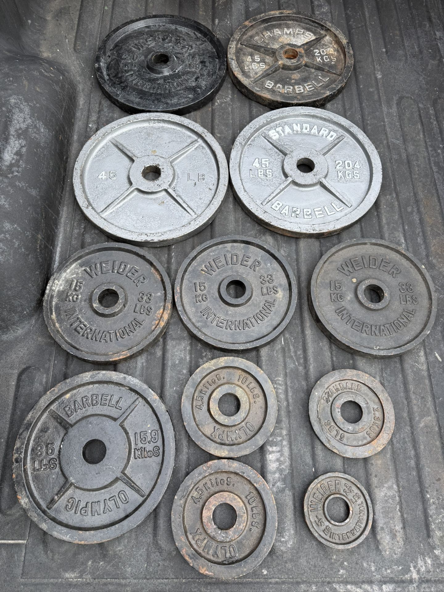 Olympic Weight Plates And Dumbbells $1 A Pound