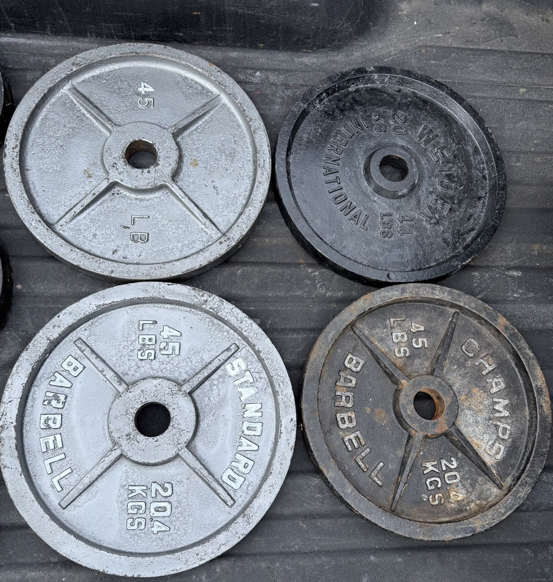 Olympic Weight Plates And Dumbbells $1 A Pound - photo 2