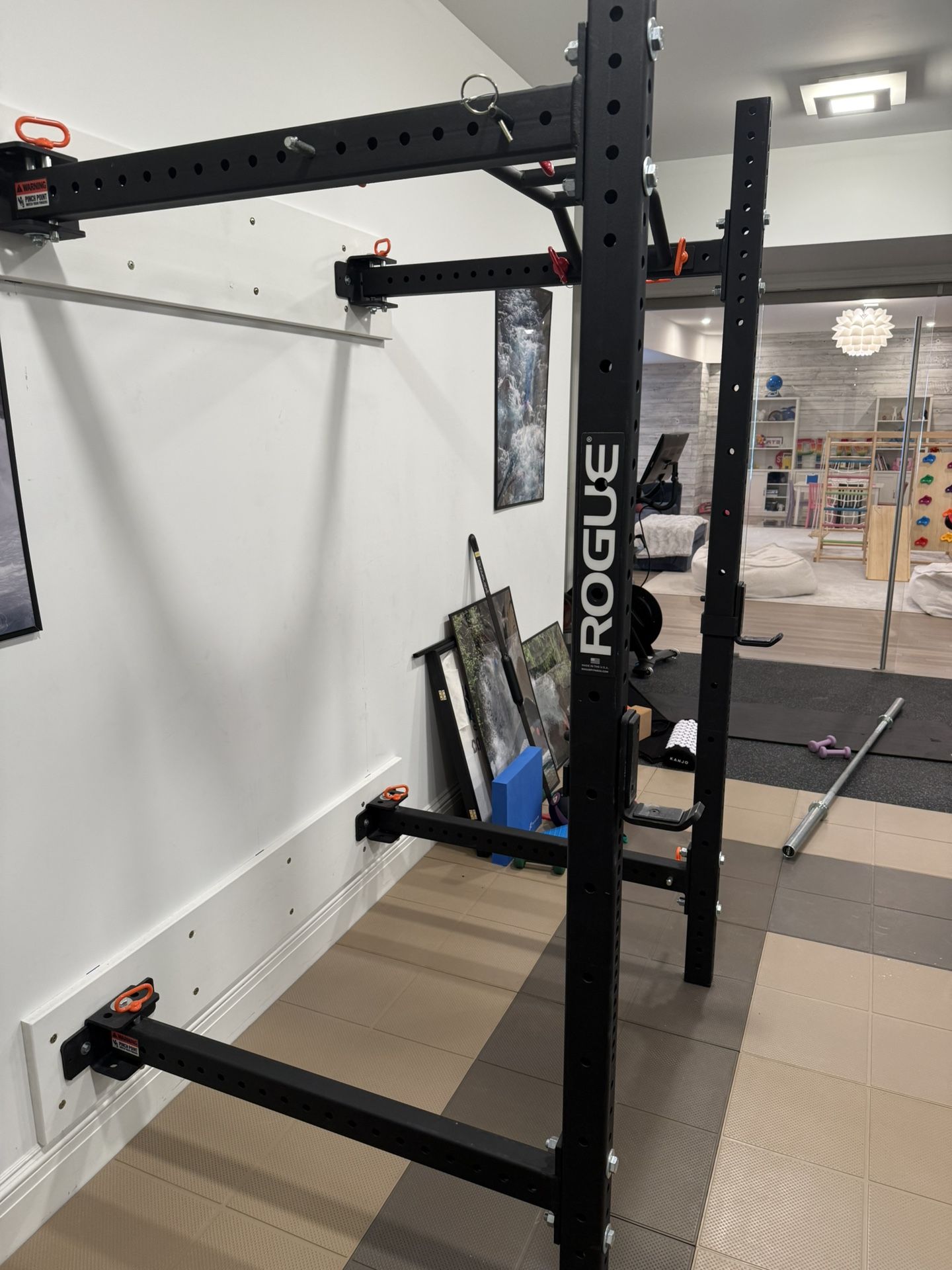 Rogue Fitness Fold Back Wall Mount Squat Rack With Attachments - photo 5