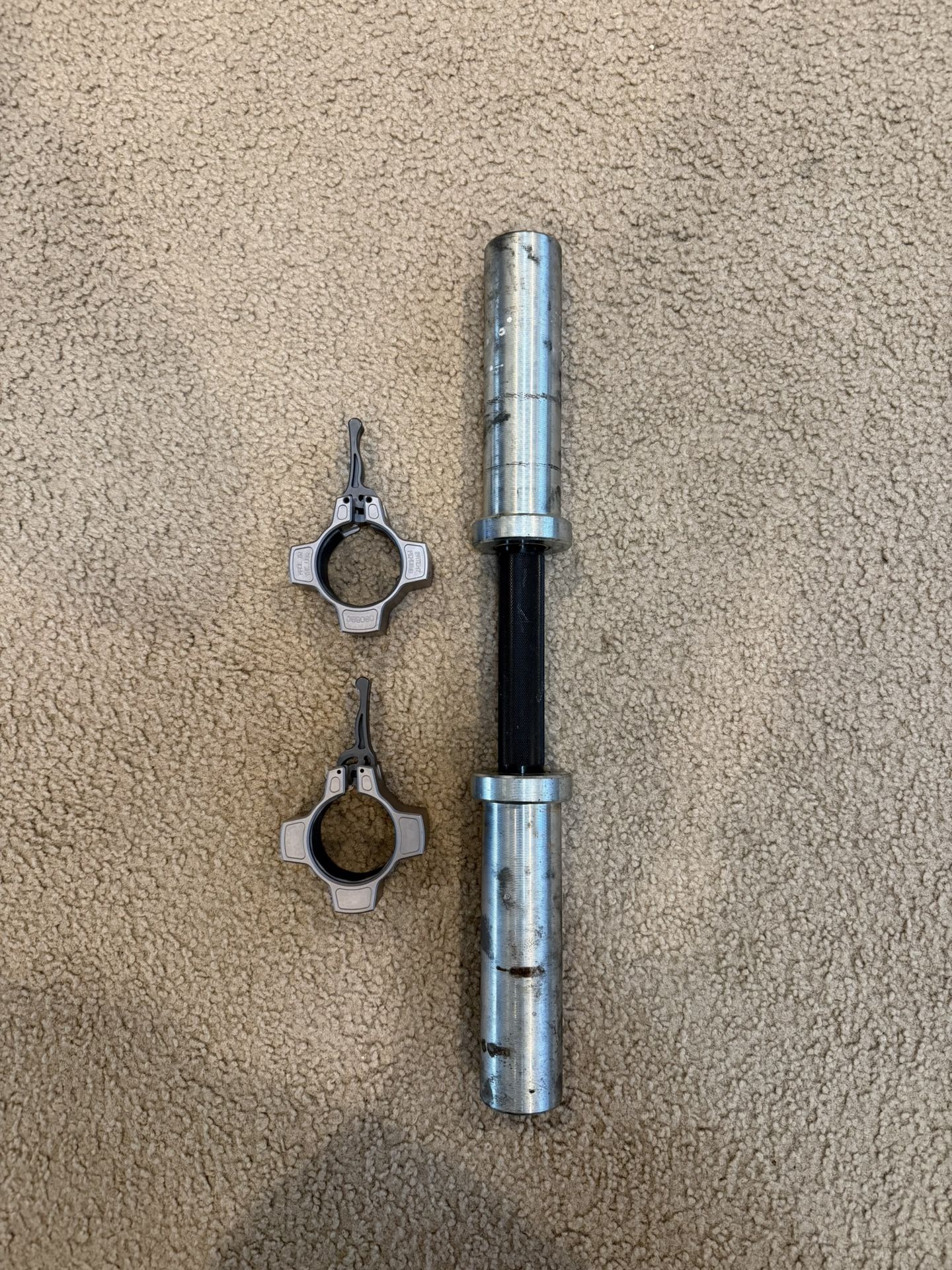 Single Rogue Fitness DB-15 Loadable Olympic Dumbbell Handle