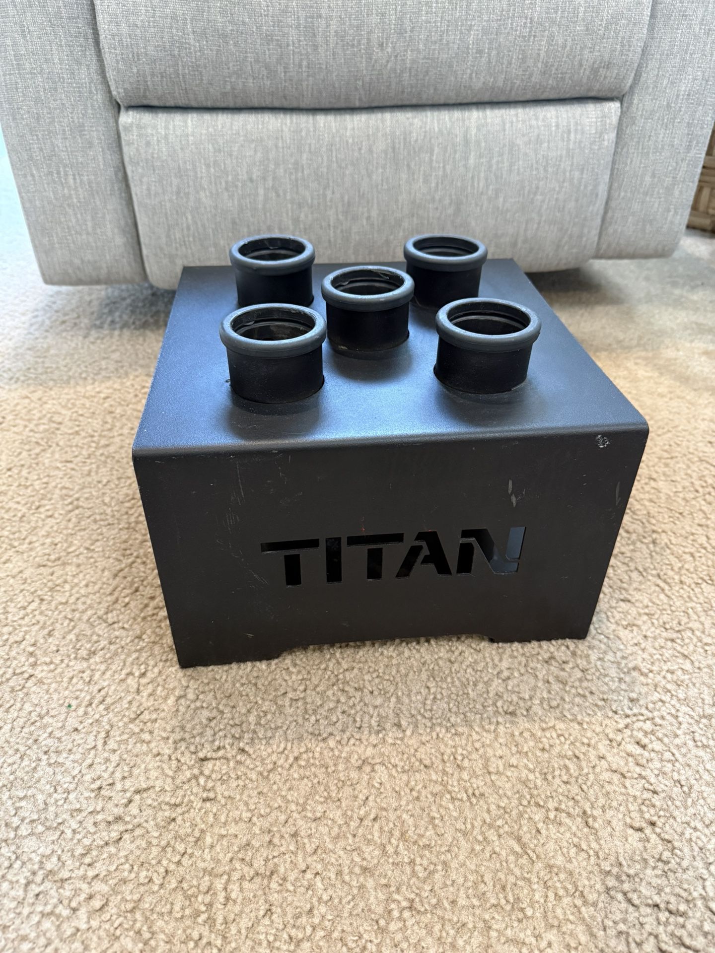 Titan Fitness 5 Olympic Barbell Storage Holder