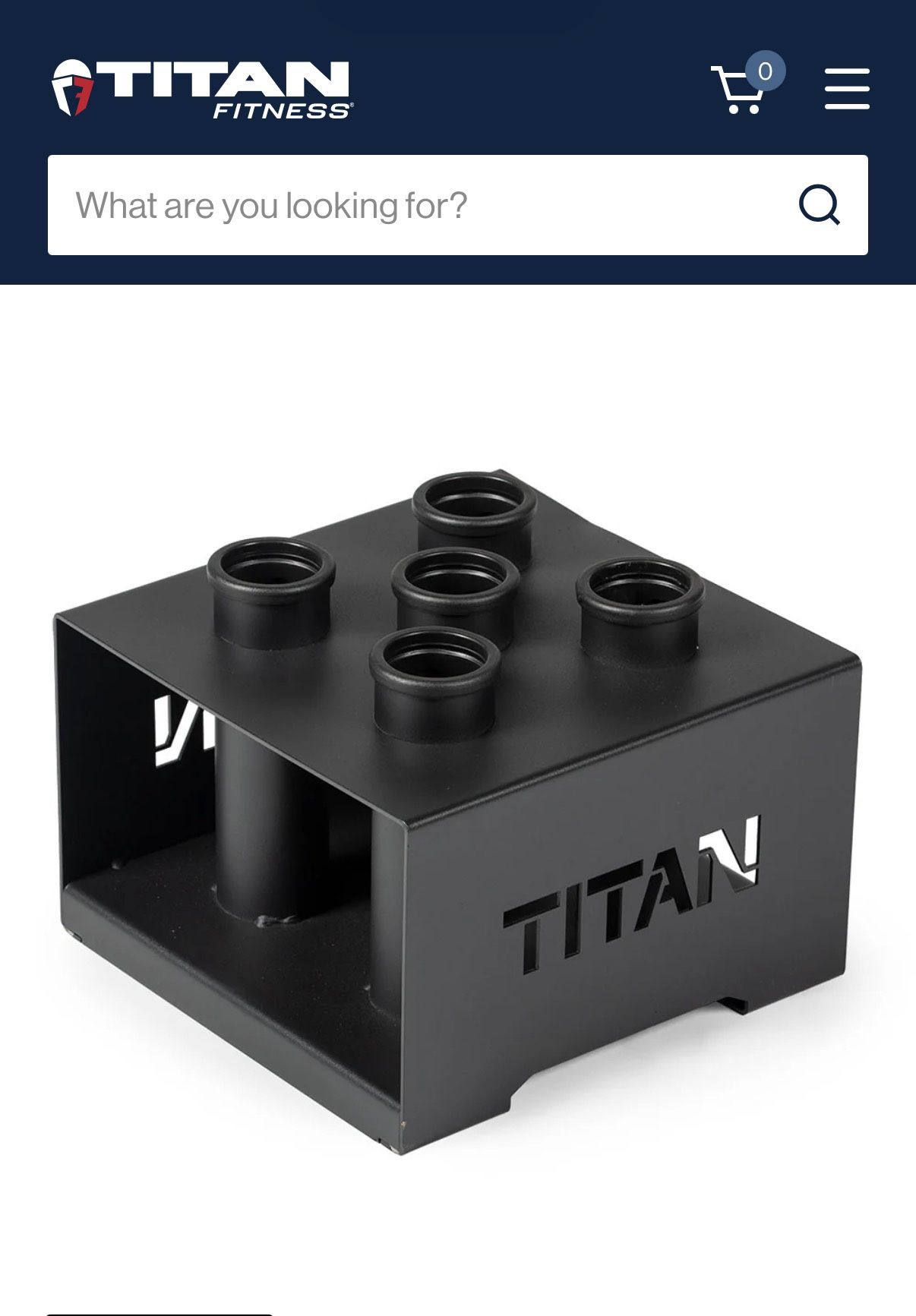 Titan Fitness 5 Olympic Barbell Storage Holder - photo 2