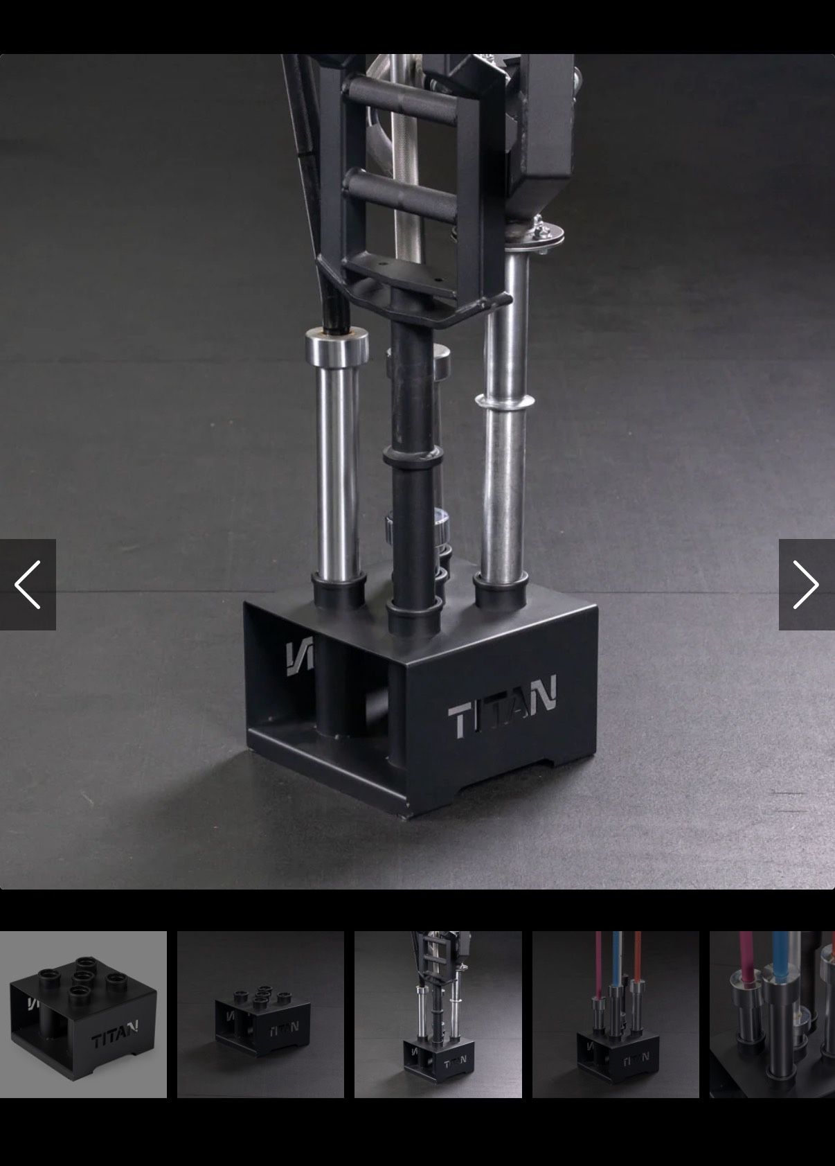 Titan Fitness 5 Olympic Barbell Storage Holder - photo 3