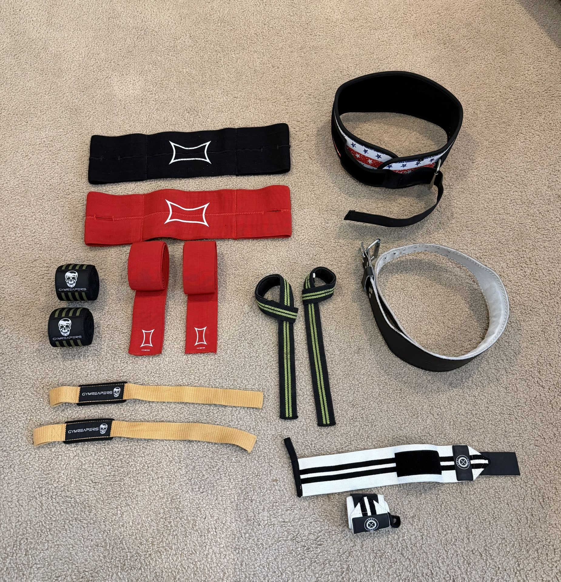 Weightlifting Belts, Wraps, Straps, Slingshots
