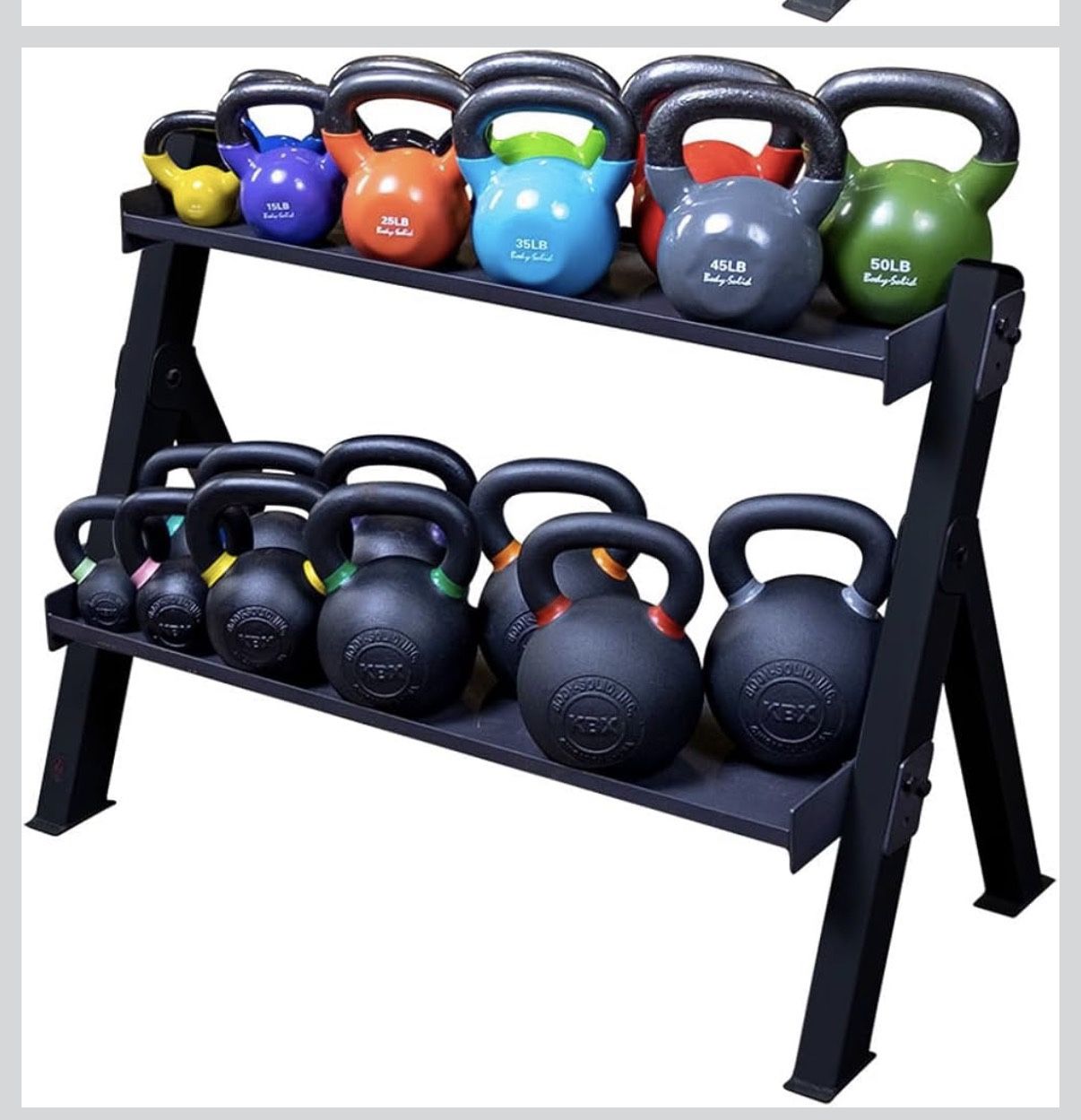 Body Solid Dumbbell And Kettlebell Storage Rack - photo 2