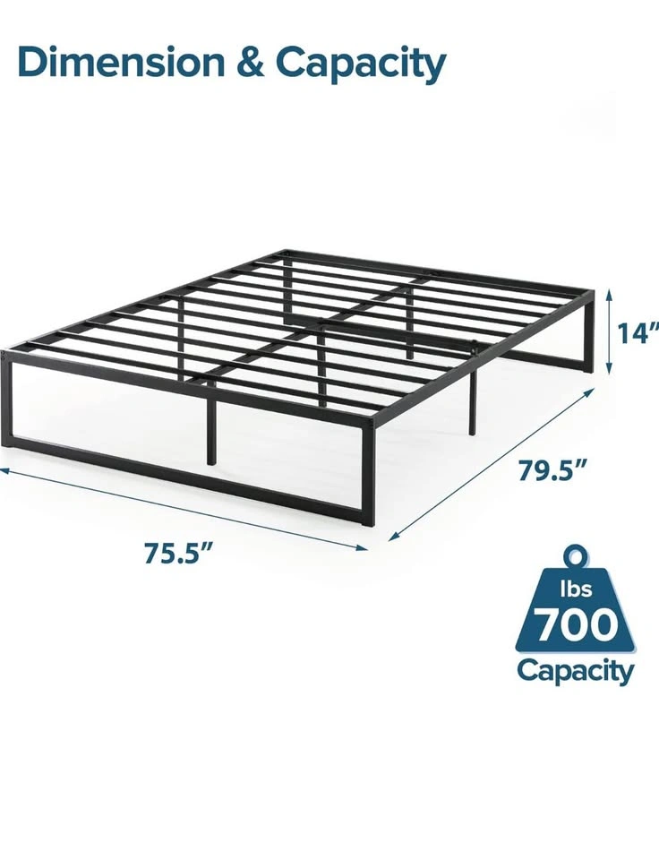 ZINUS ABEL Metal Platform Bed Frame and 10 inch Mattress - photo 5