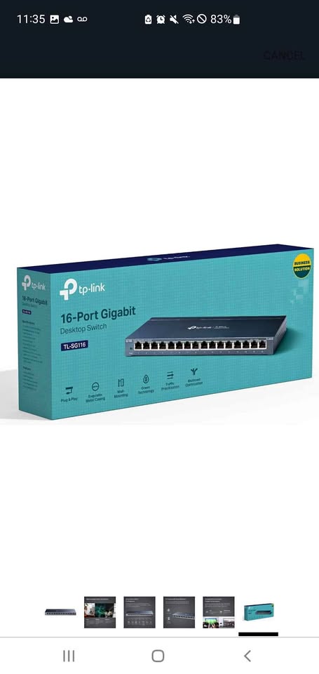 TP-Link 16 Port Gigabit Ethernet Network Switch