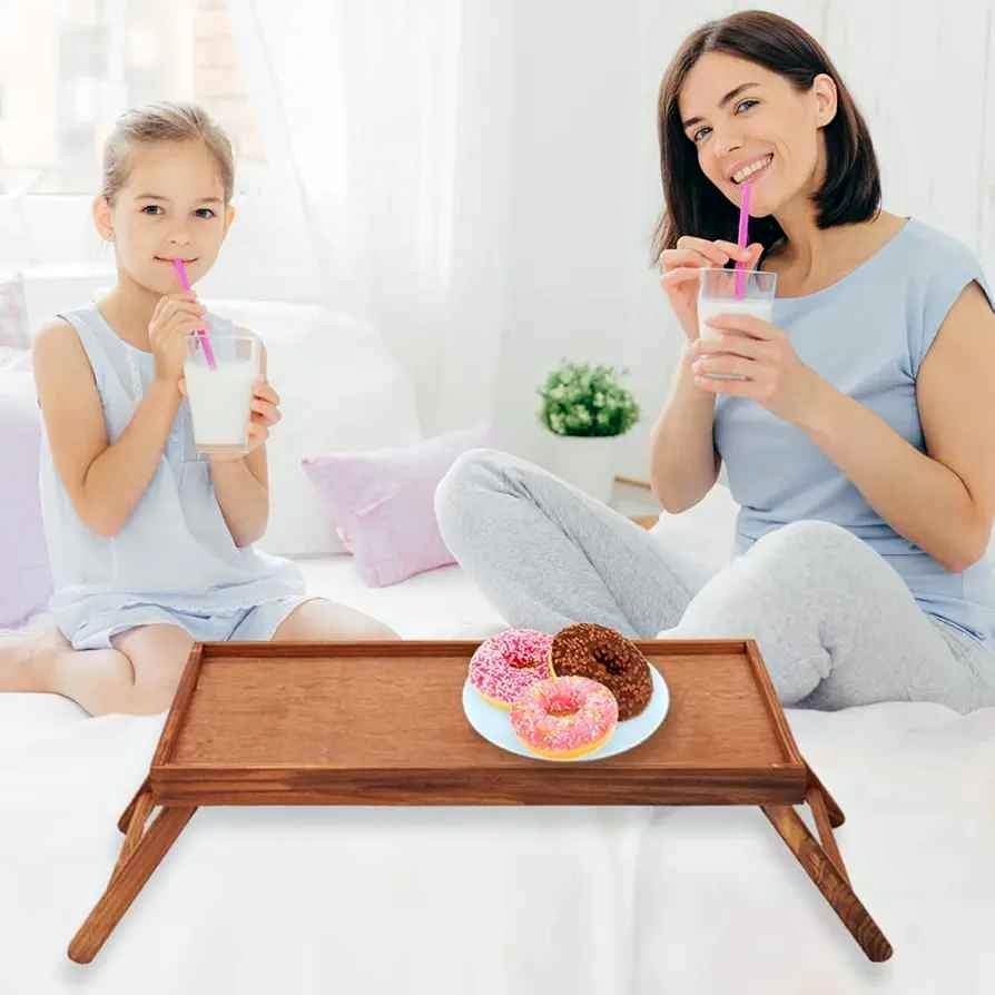 Home Basic Pine Bed Tray With Folding Legs