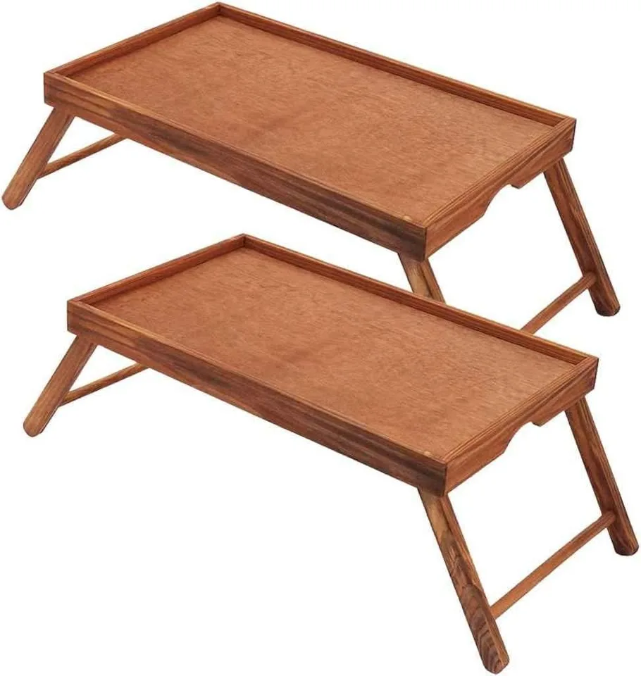 Home Basic Pine Bed Tray With Folding Legs image indicator(3)