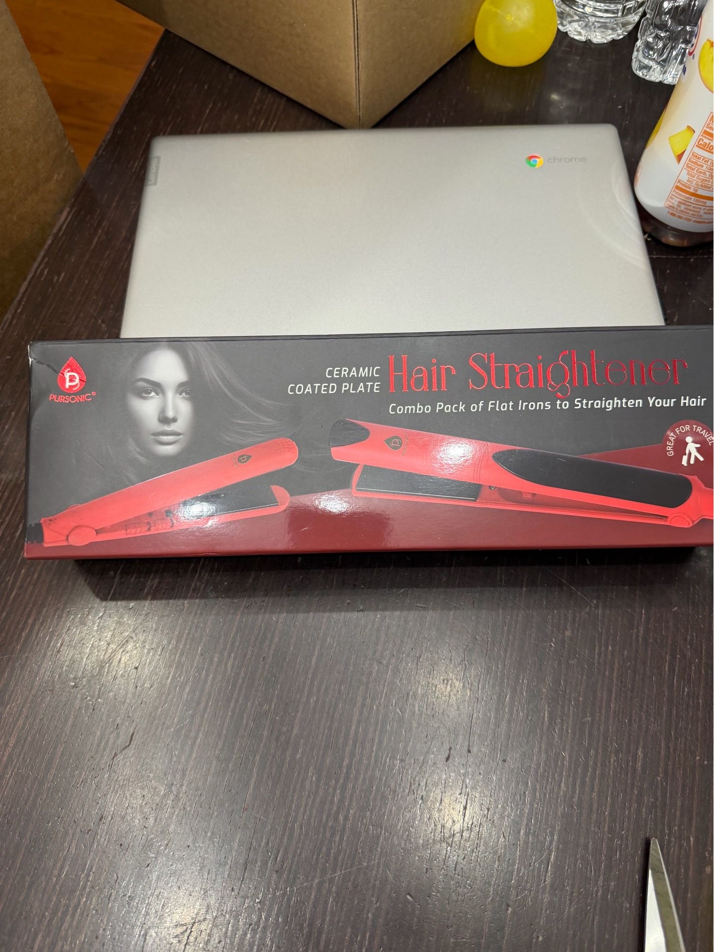 Pursonic Ceramic Hair Straightener Duo 6mm & 25mm 450°F