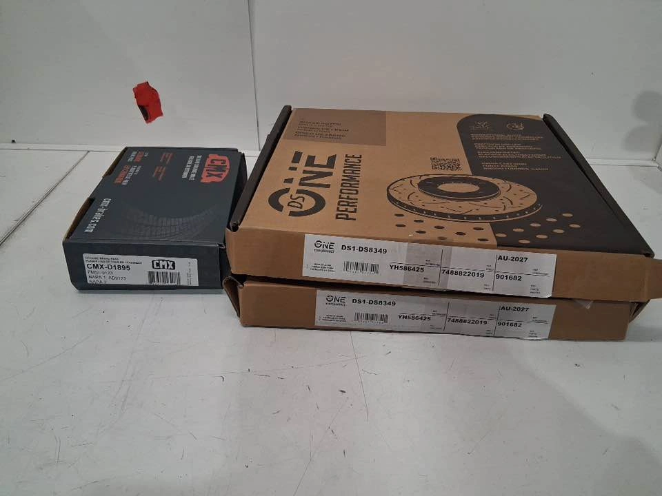 Audi Rear Brake Kit DS1-DS8349 Drilled Slotted Rotors Pads - photo 2