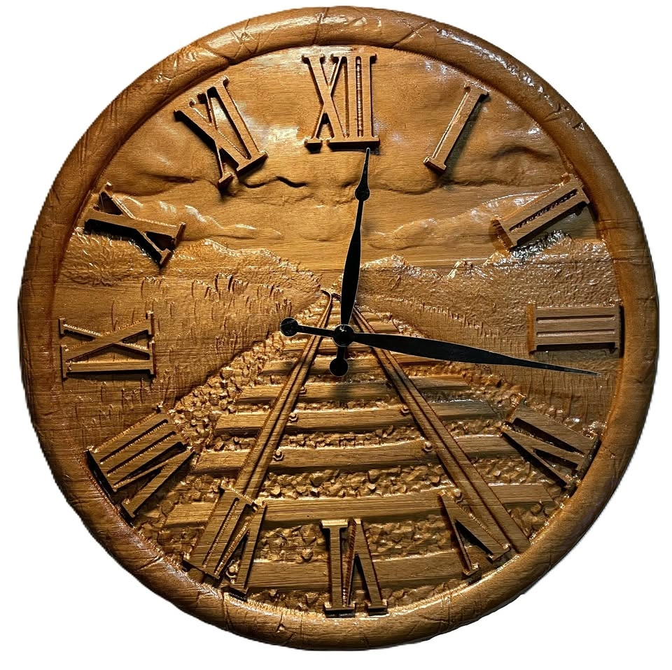 Railroad Wall Clock