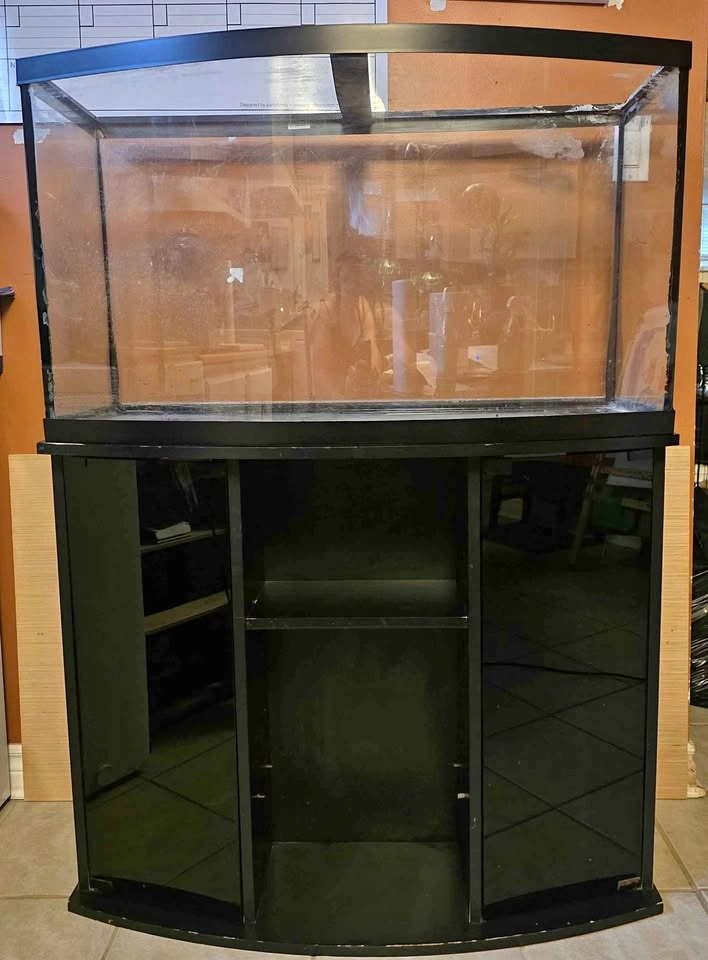 46 Gallon Bowfront Aquarium with Matching Stand
