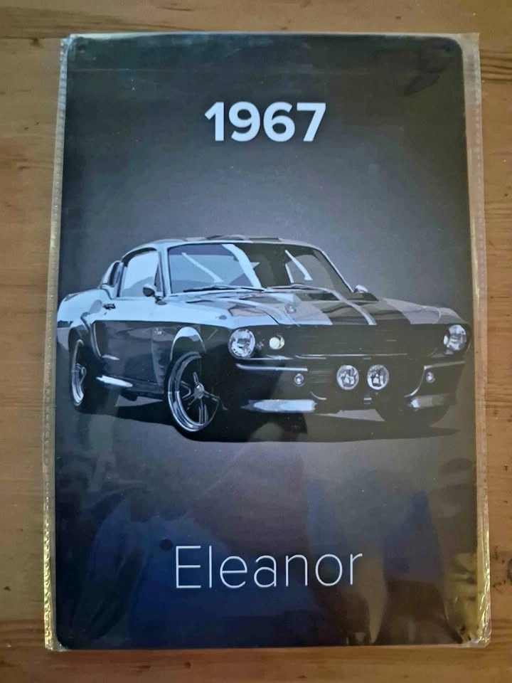 New. "Eleanor" Themed 1967 Mustang Metal Sign