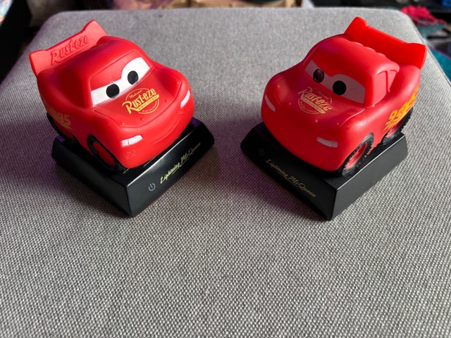 Disney Pixar Lightning McQueen Night Lights - tested working