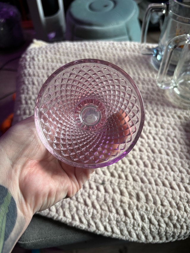 Madison Mackenzie Home Pink Glass Candlestick - photo 2