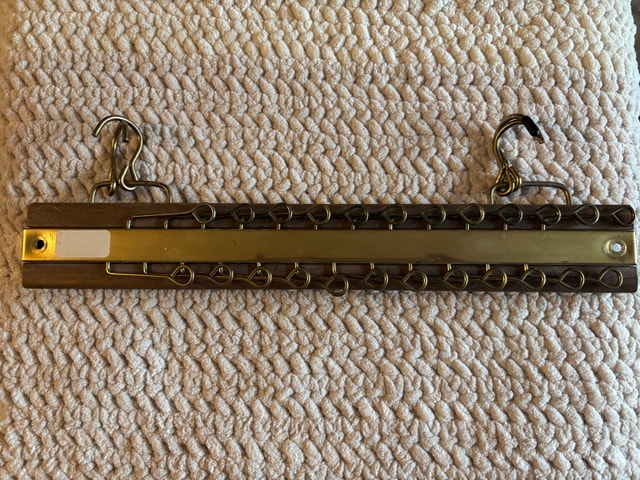 Vintage Wooden Tie Hanger