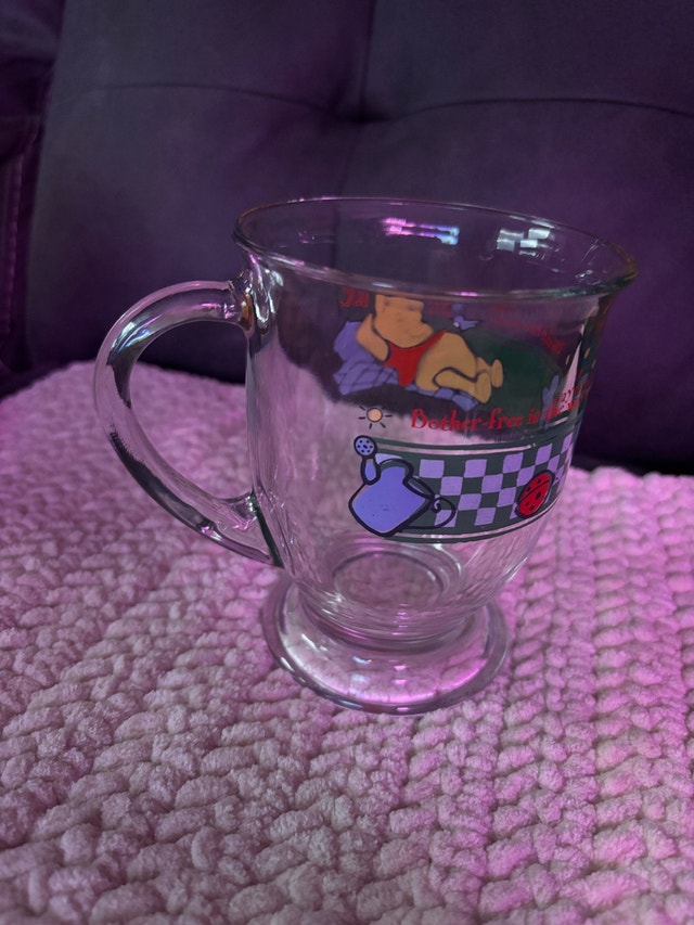 Disney Winnie the Pooh Anchor Hocking Glass Mug - photo 3